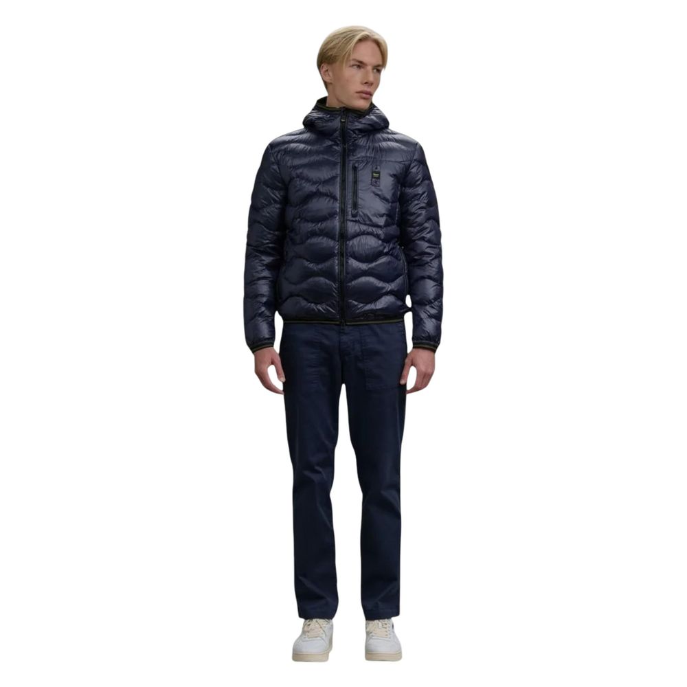 Blauer Blue Polyamide Shell Jacket
