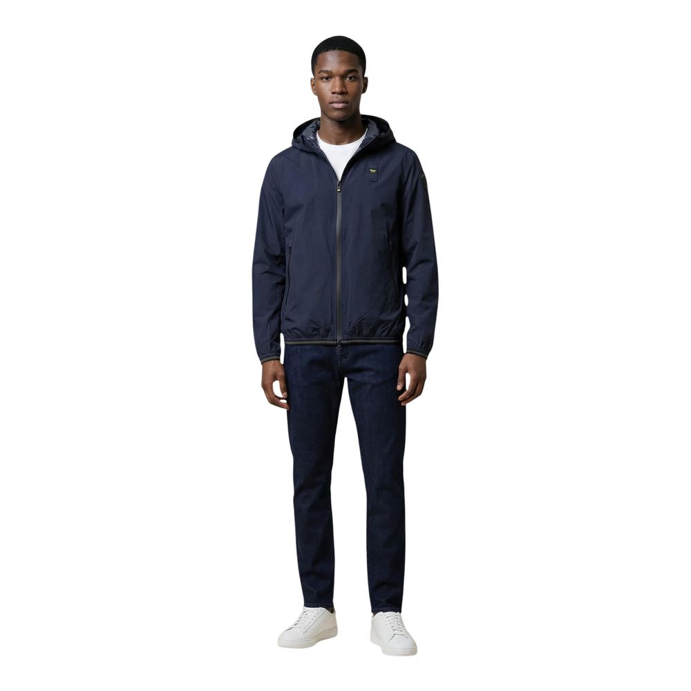 Blauer Blue Polyamide Shell Jacket