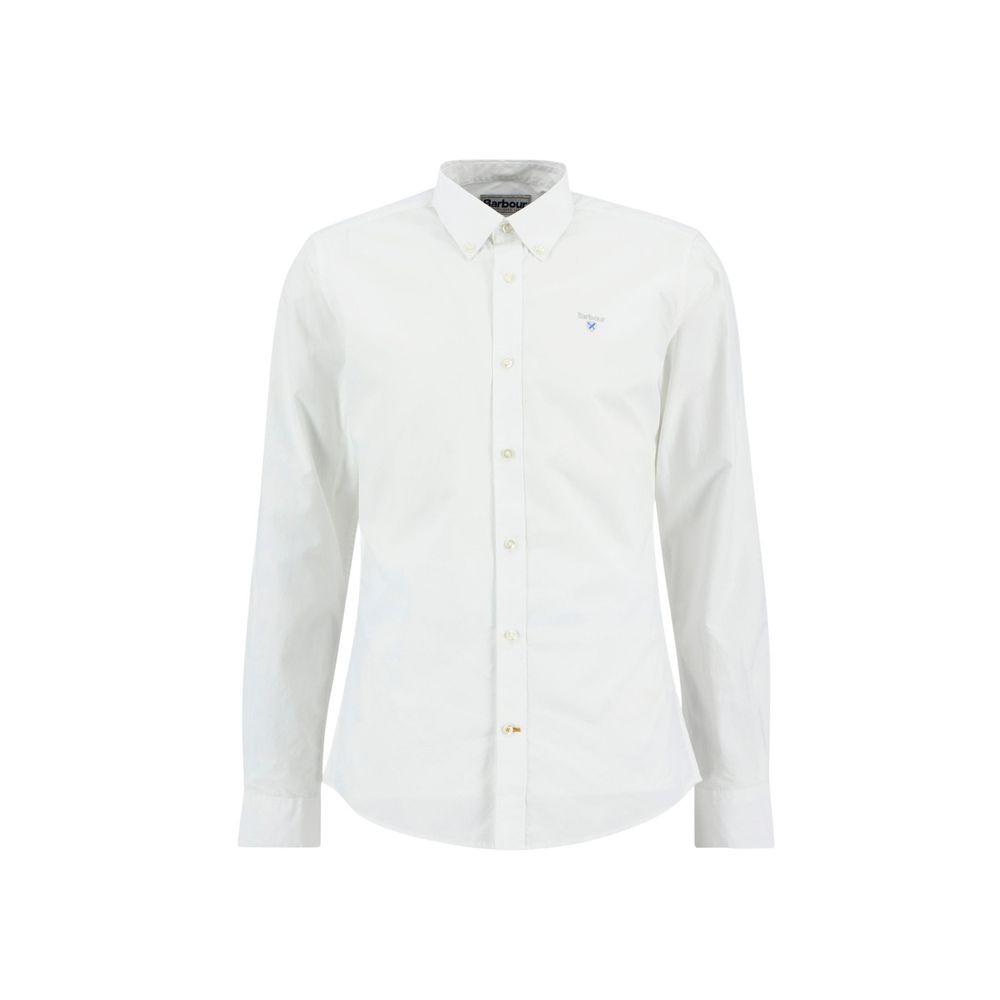 Barbour White Cotton Dress Shirt