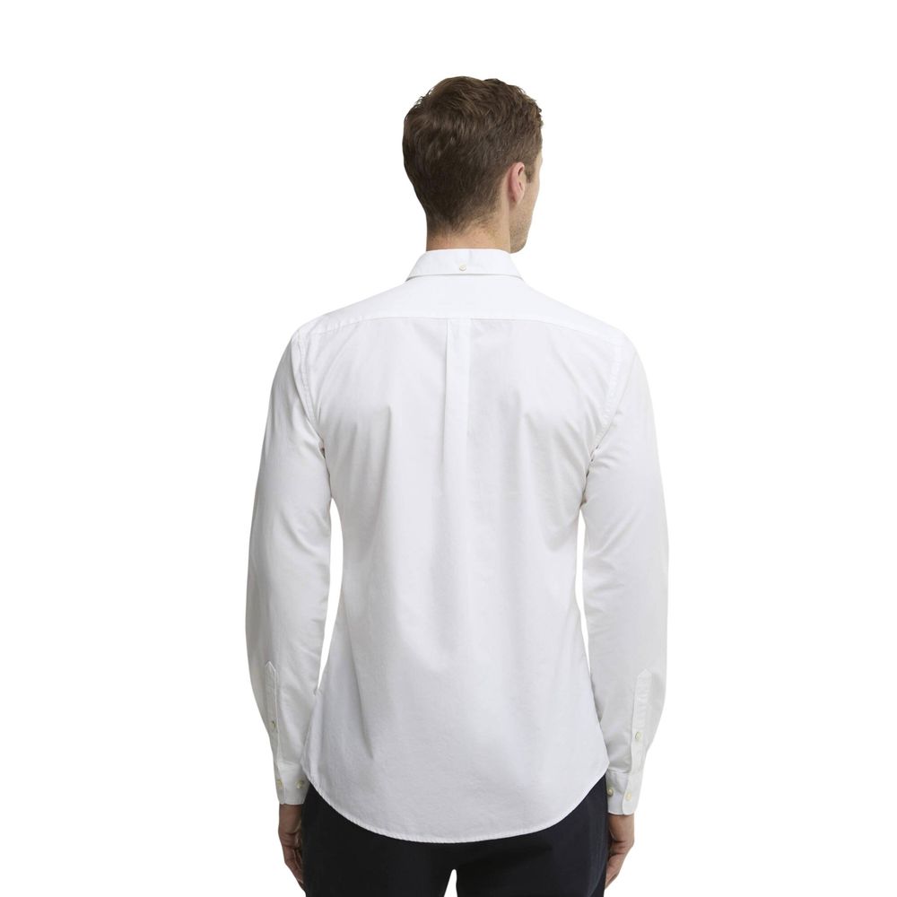 Barbour White Cotton Dress Shirt