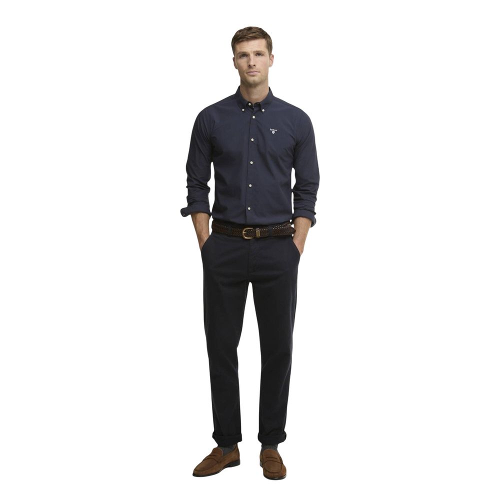 Barbour Blue Cotton Dress Shirt