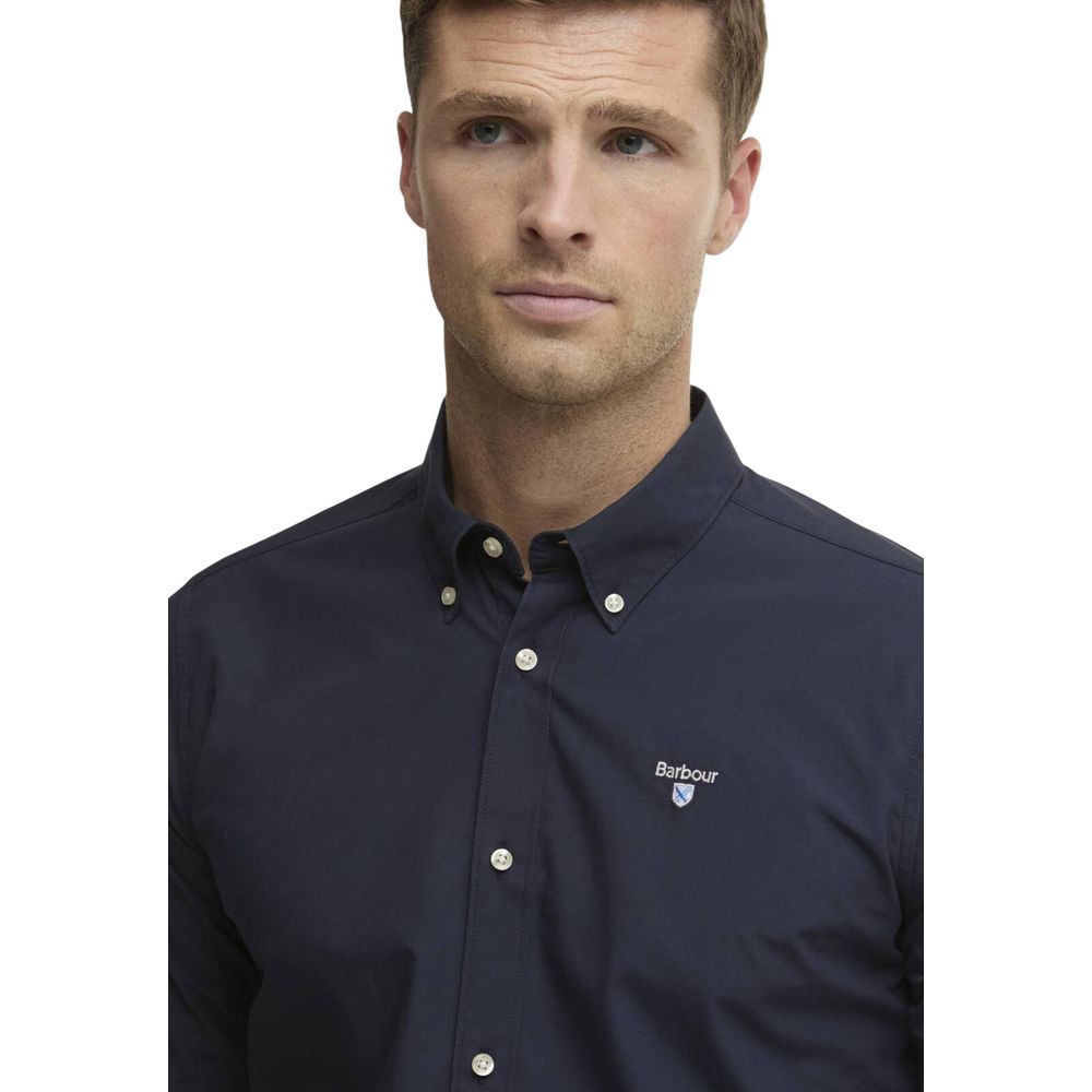 Barbour Blue Cotton Dress Shirt