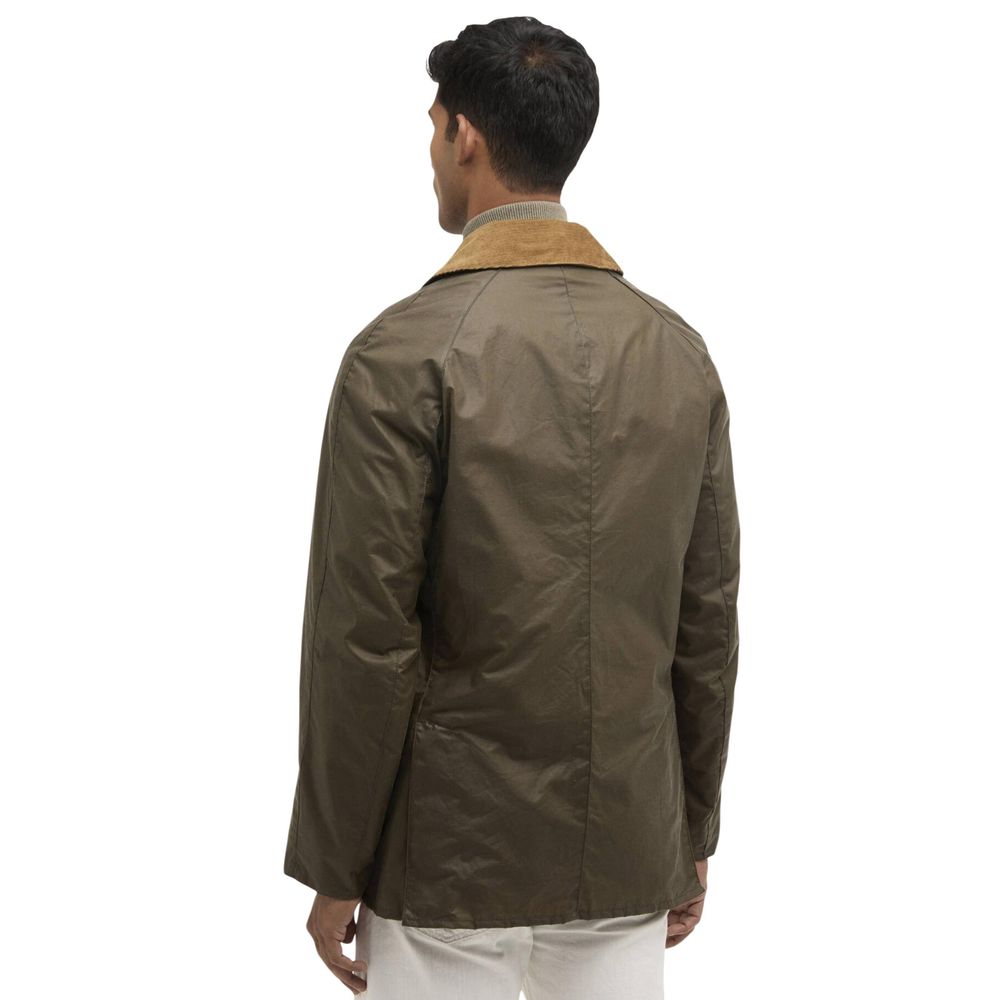 Barbour Green Cotton Full-Length Jacket