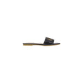 Liu Jo Black Leather Flat Sandals