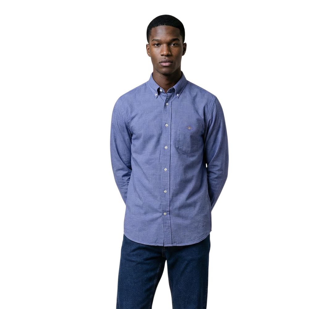 Gant Blue Cotton Dress Shirt