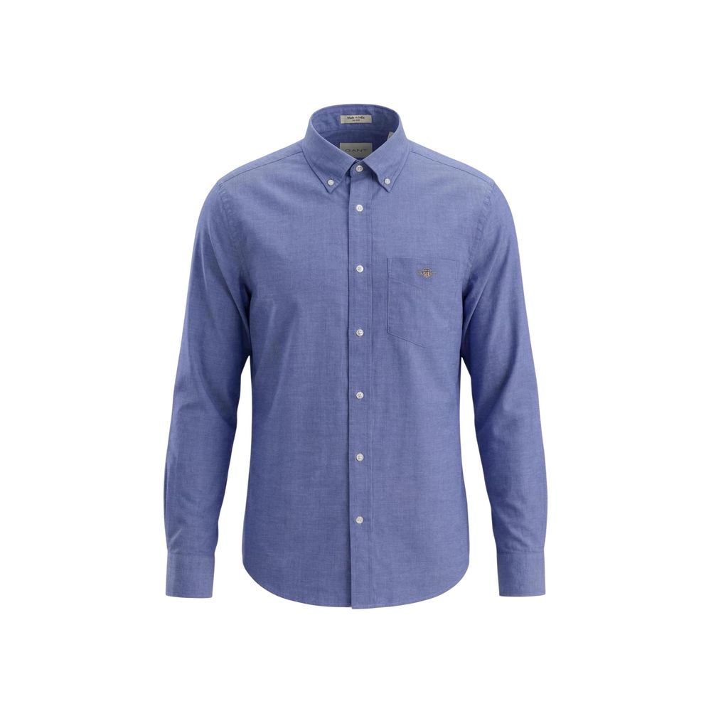Gant Blue Cotton Dress Shirt