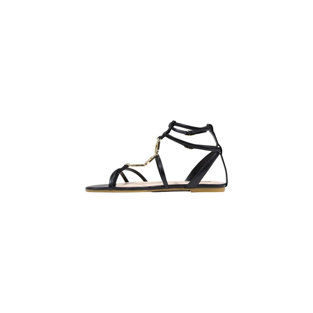 Liu Jo Black Polyethylene Flat Sandals