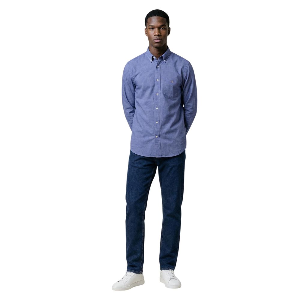 Gant Blue Cotton Dress Shirt