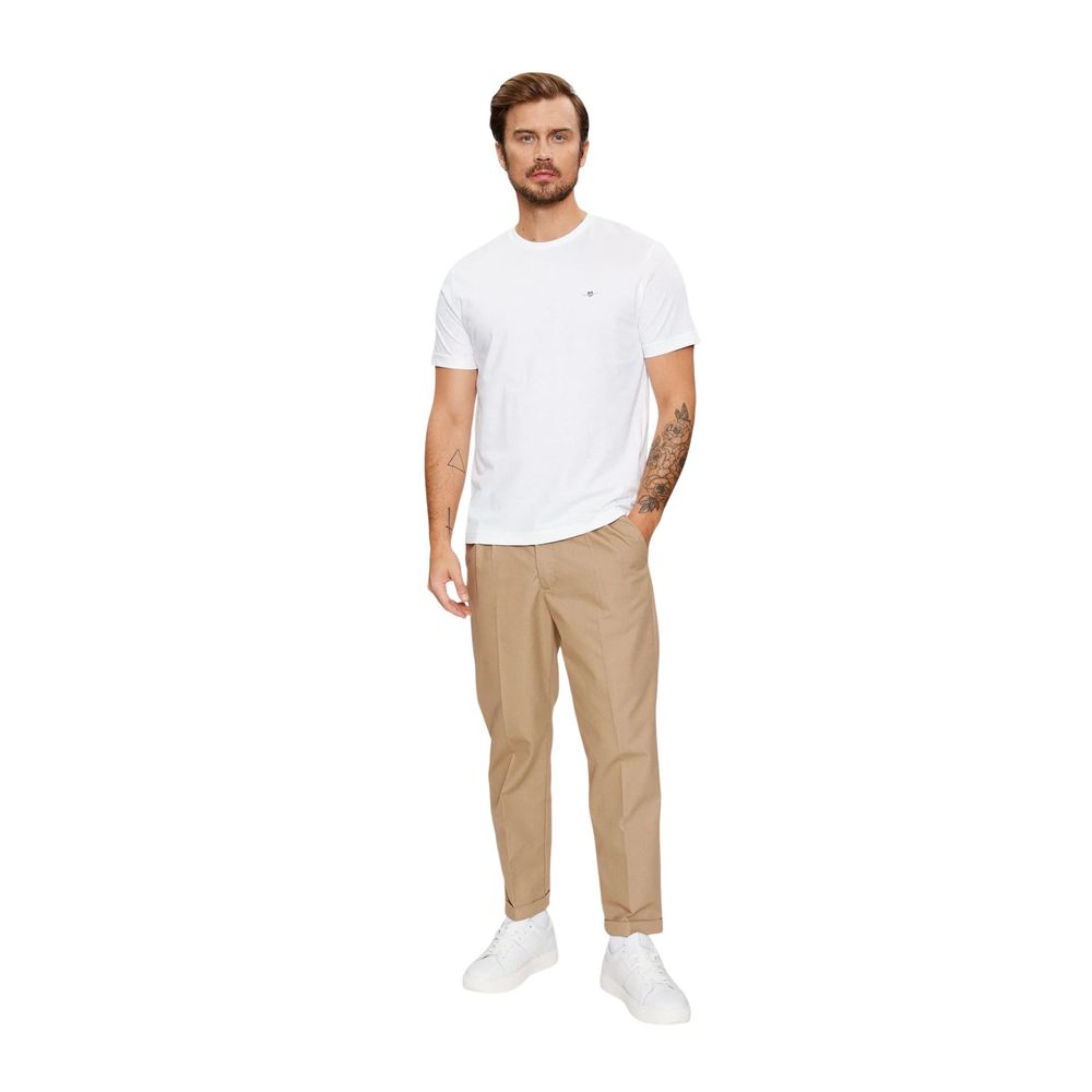 Gant White Cotton T-Shirt
