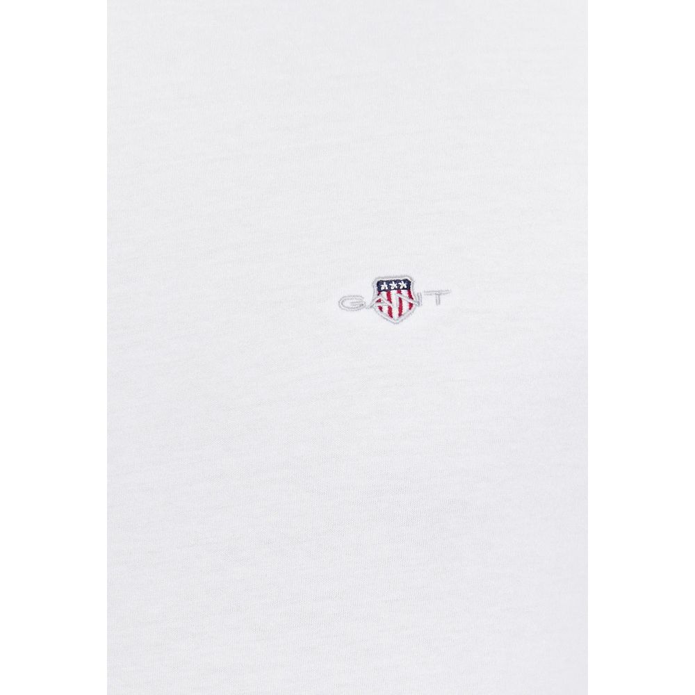 Gant White Cotton T-Shirt