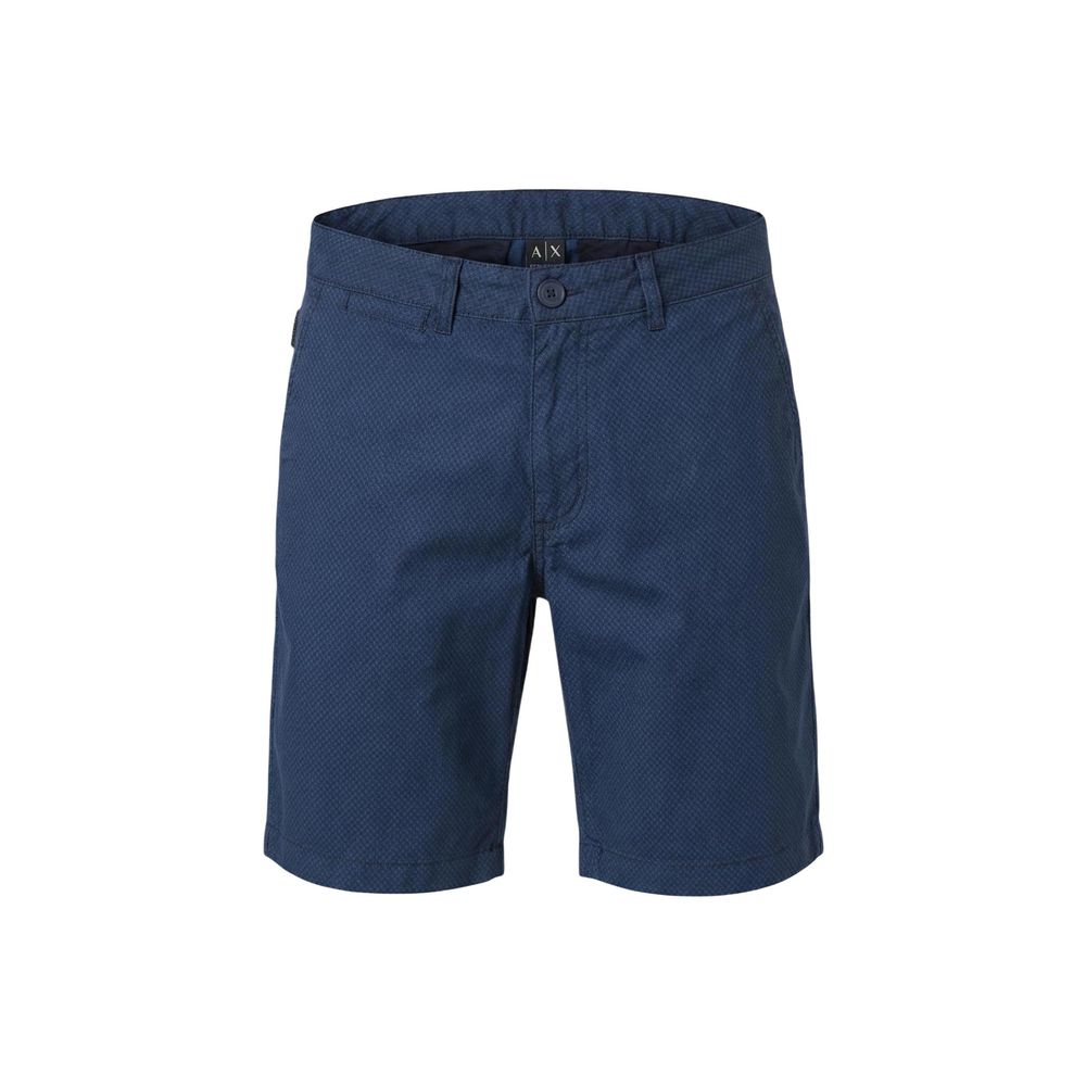 Armani Exchange Blue Cotton Shorts