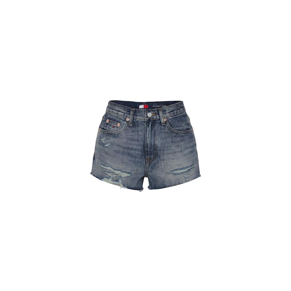 Tommy Hilfiger Jeans Blue Recycled Cotton Short And Mini Shorts