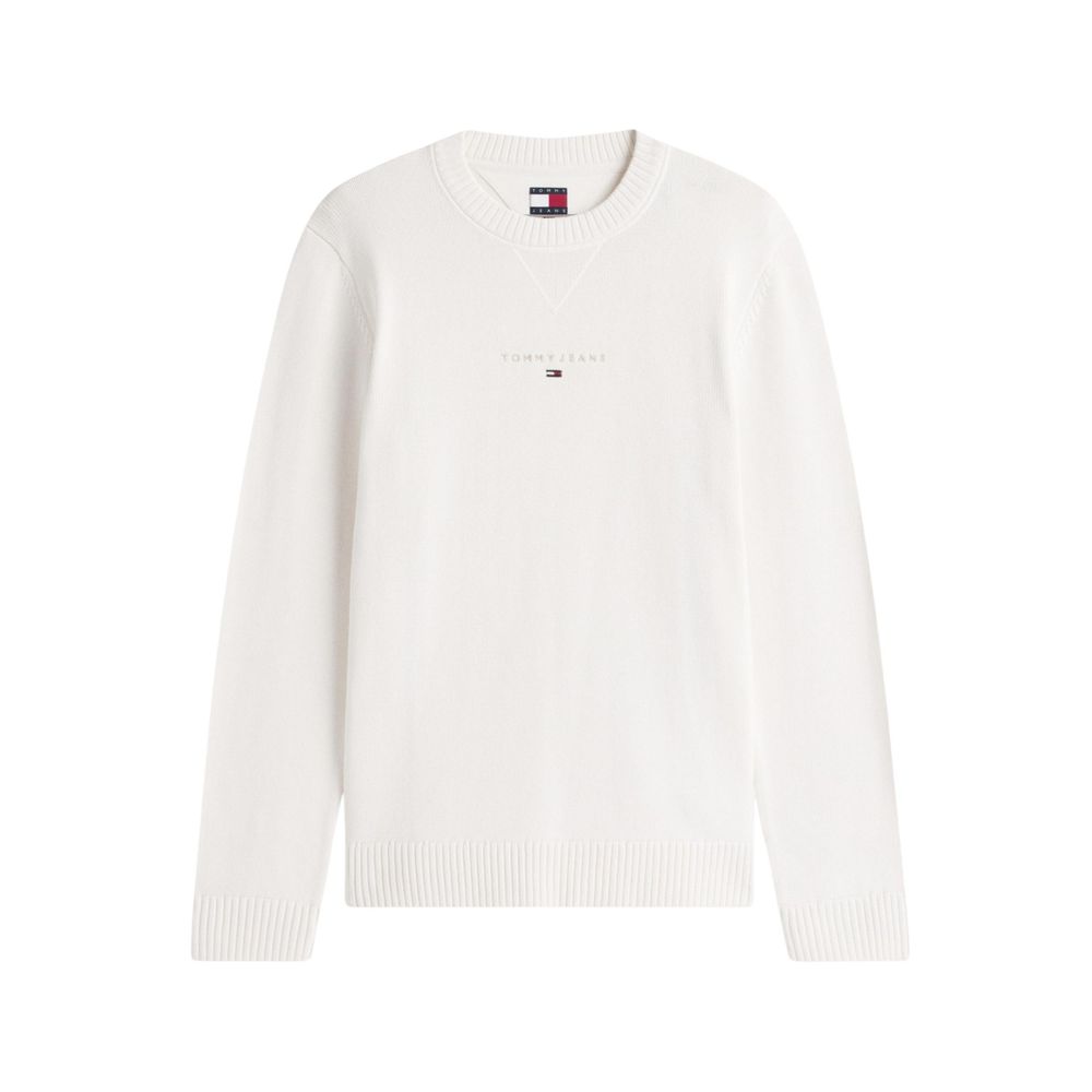 Tommy Hilfiger Jeans Cream Recycled Cotton Sweatshirt
