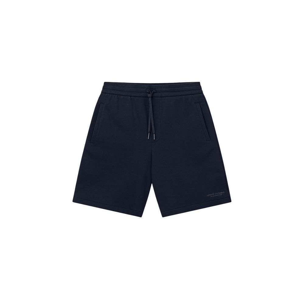 Armani Exchange Blue Cotton Knee Length