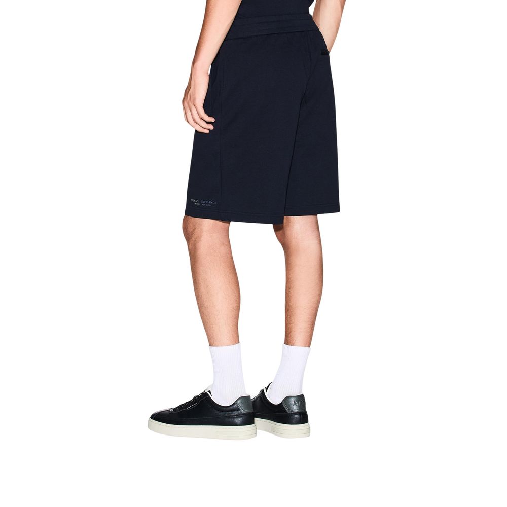 Armani Exchange Blue Cotton Knee Length