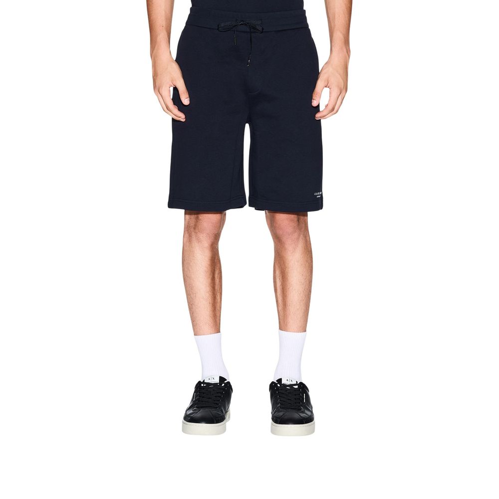 Armani Exchange Blue Cotton Knee Length