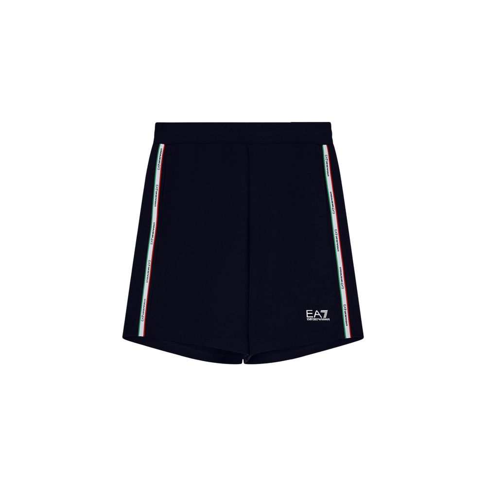 EA7 Emporio Armani Blue Cotton Knee Length