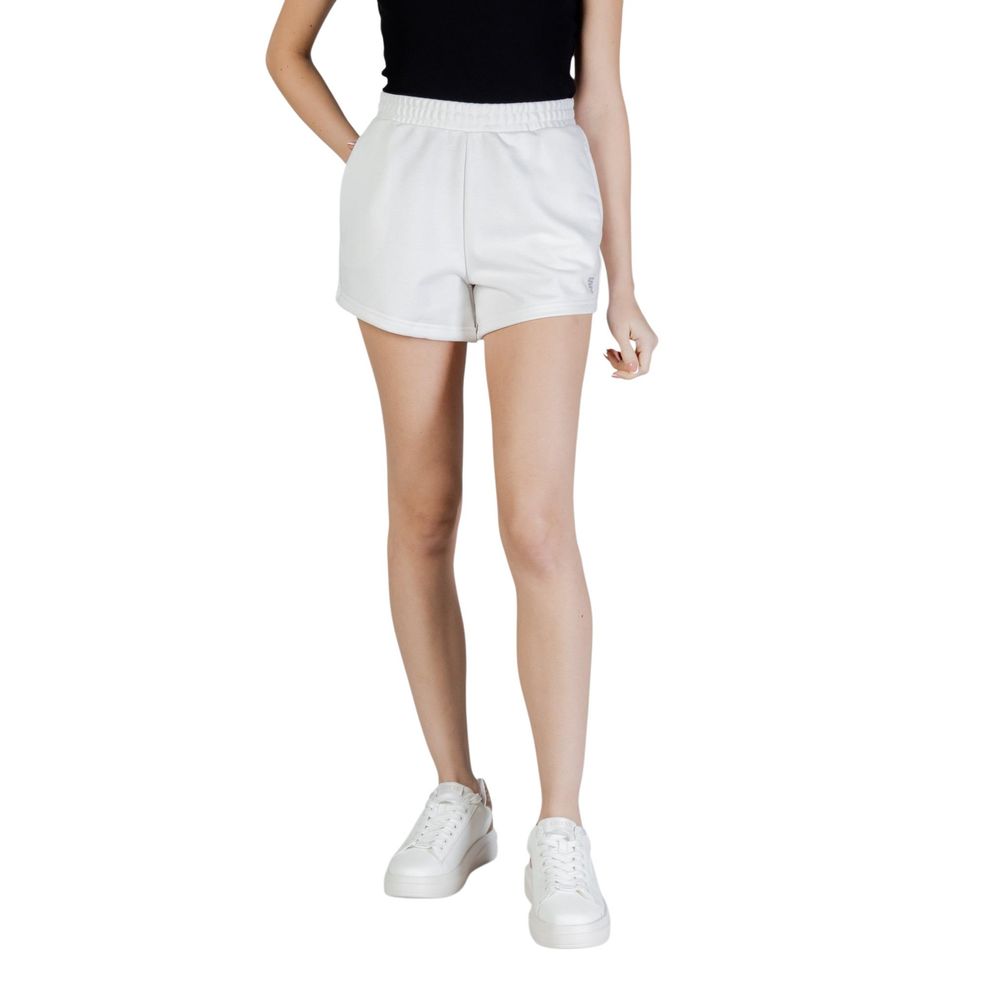 Guess Active White Polyester Short And Mini Shorts