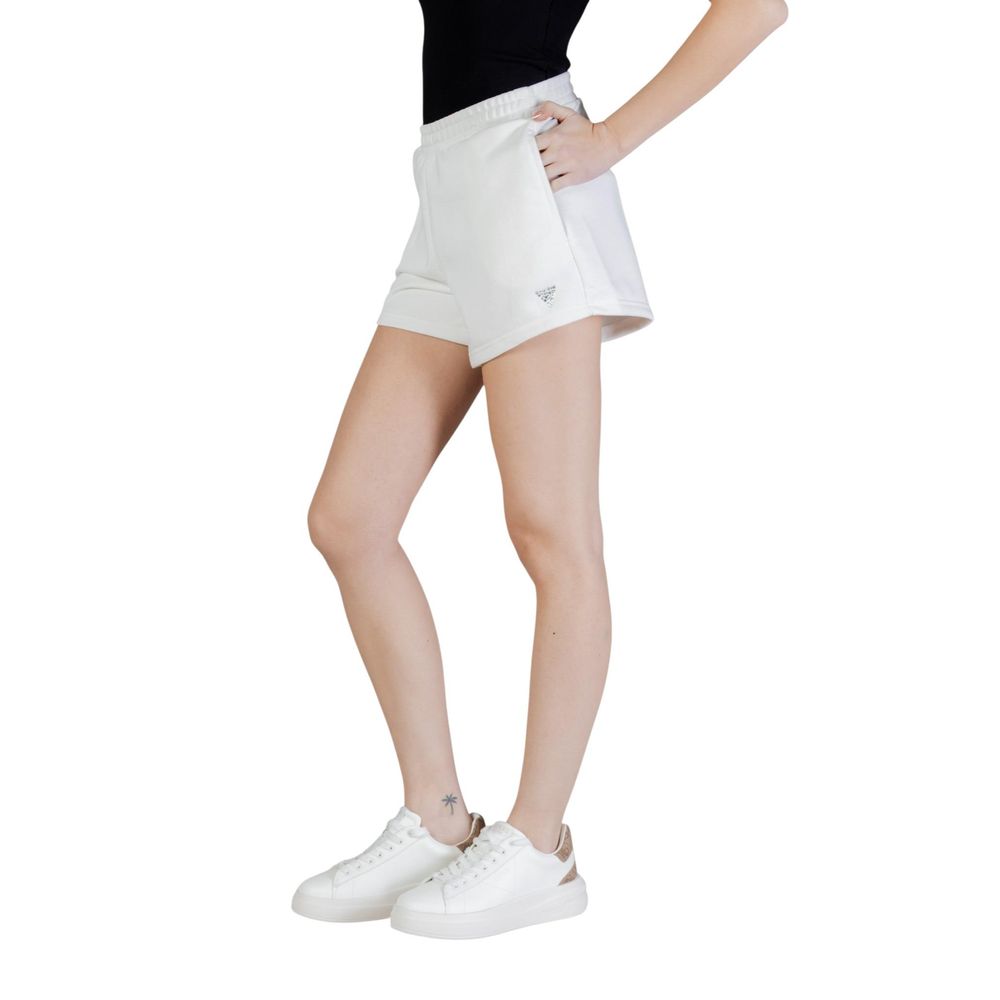 Guess Active White Polyester Short And Mini Shorts