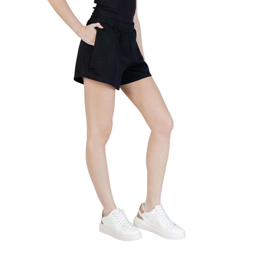 Guess Active Black Polyester Short And Mini Shorts