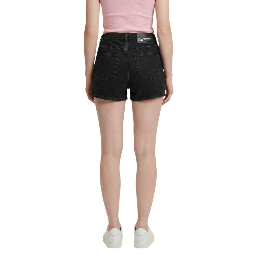 Karl Lagerfeld Black Denim Shorts