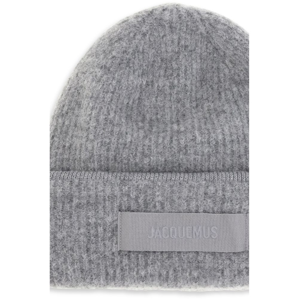 Jacquemus Gray Alpaca Vicugna Pacos Beanie