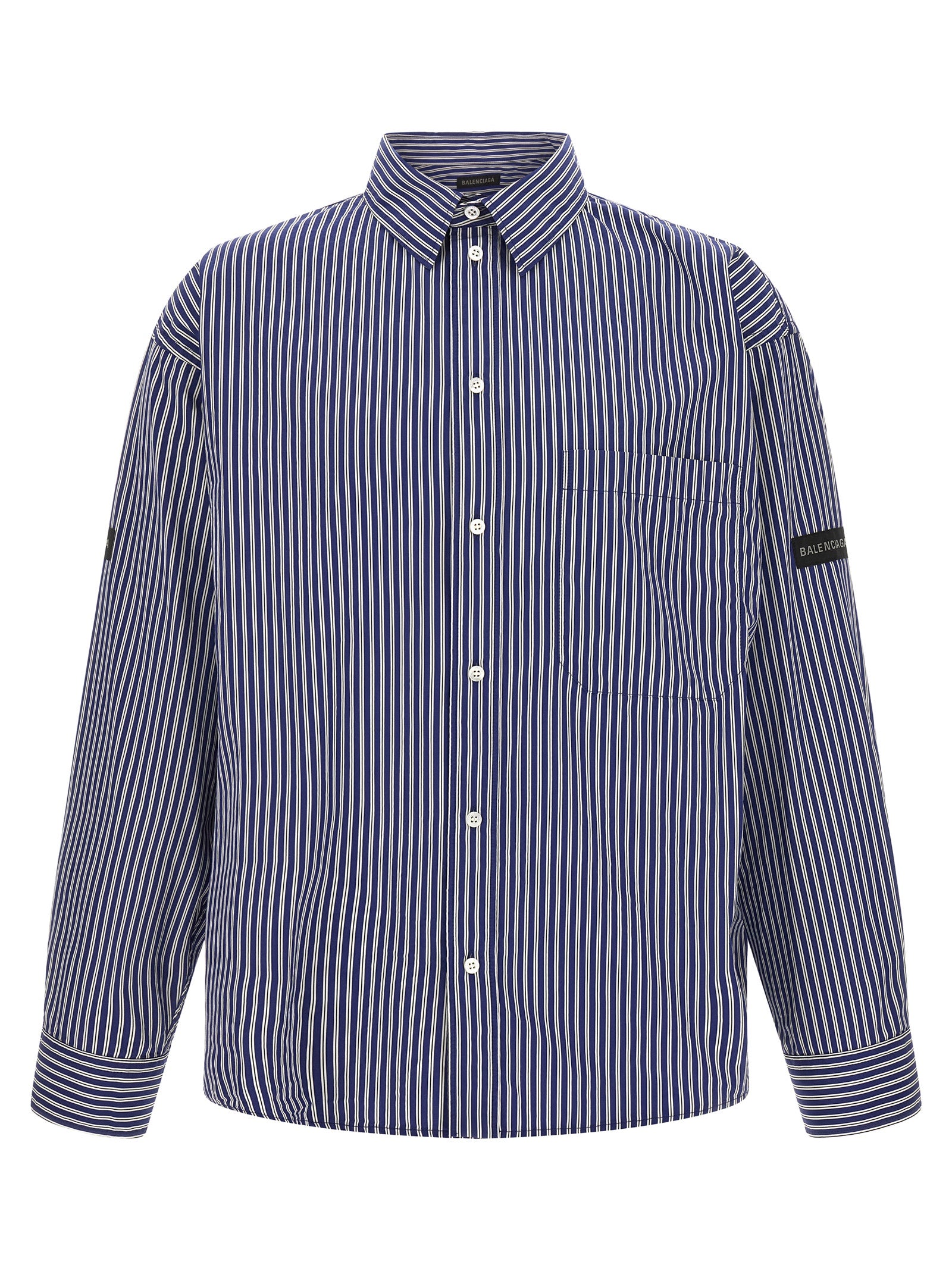 Balenciaga Blue Cotton Blouse