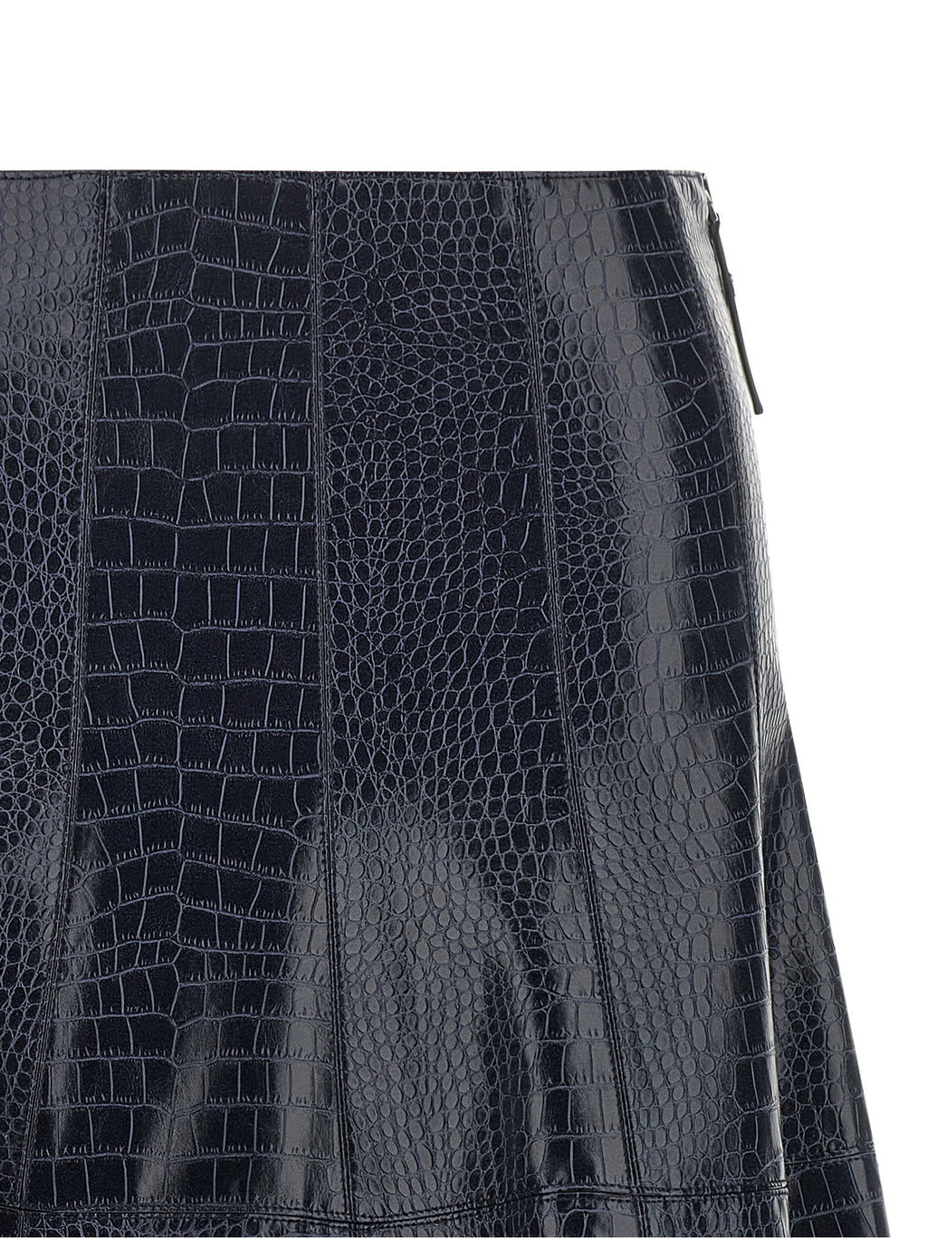 PINKO Blue Viscose Midi Skirt