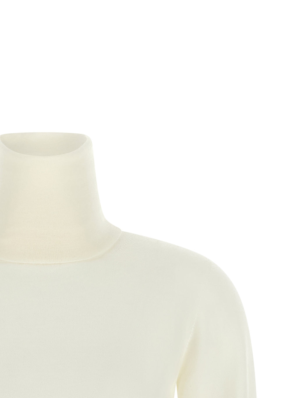 Max Mara White Virgin Wool Cardigan