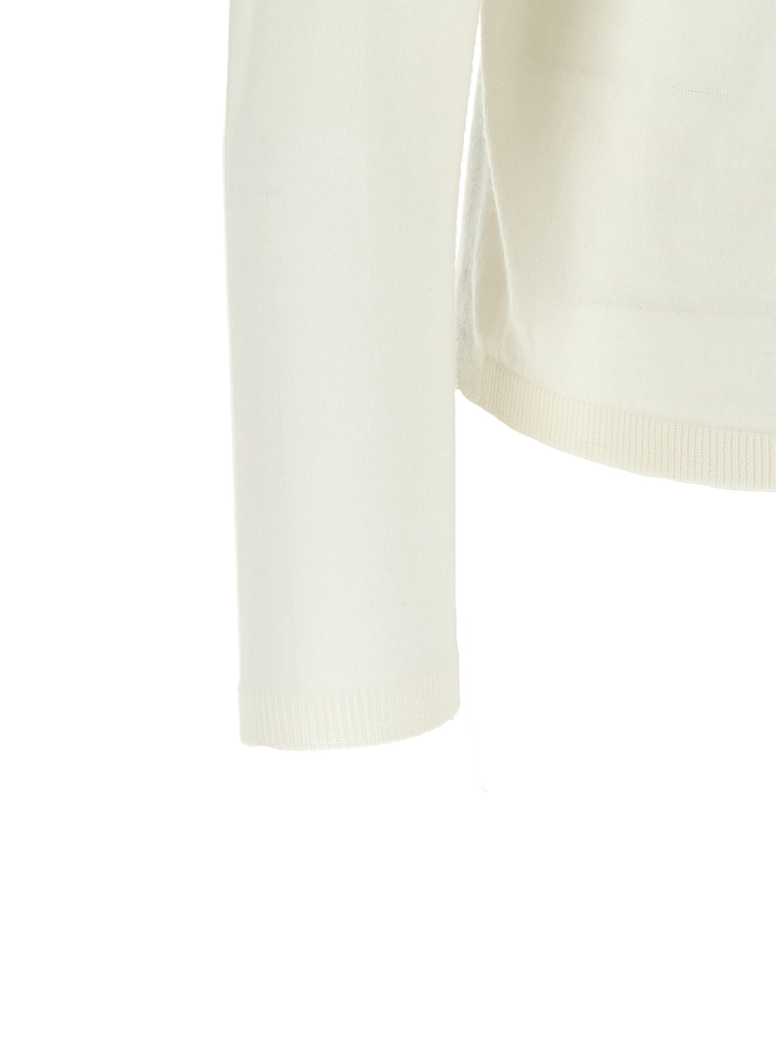 Max Mara White Virgin Wool Cardigan
