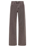 Agolde Purple Cotton Relaxed Fit Jeans