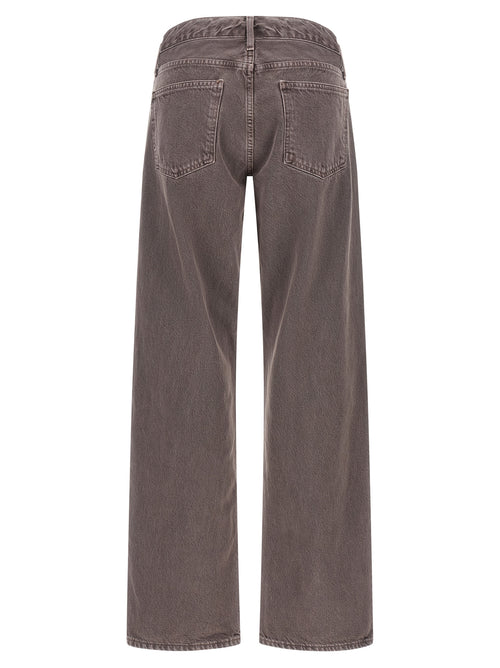 Agolde Purple Cotton Relaxed Fit Jeans