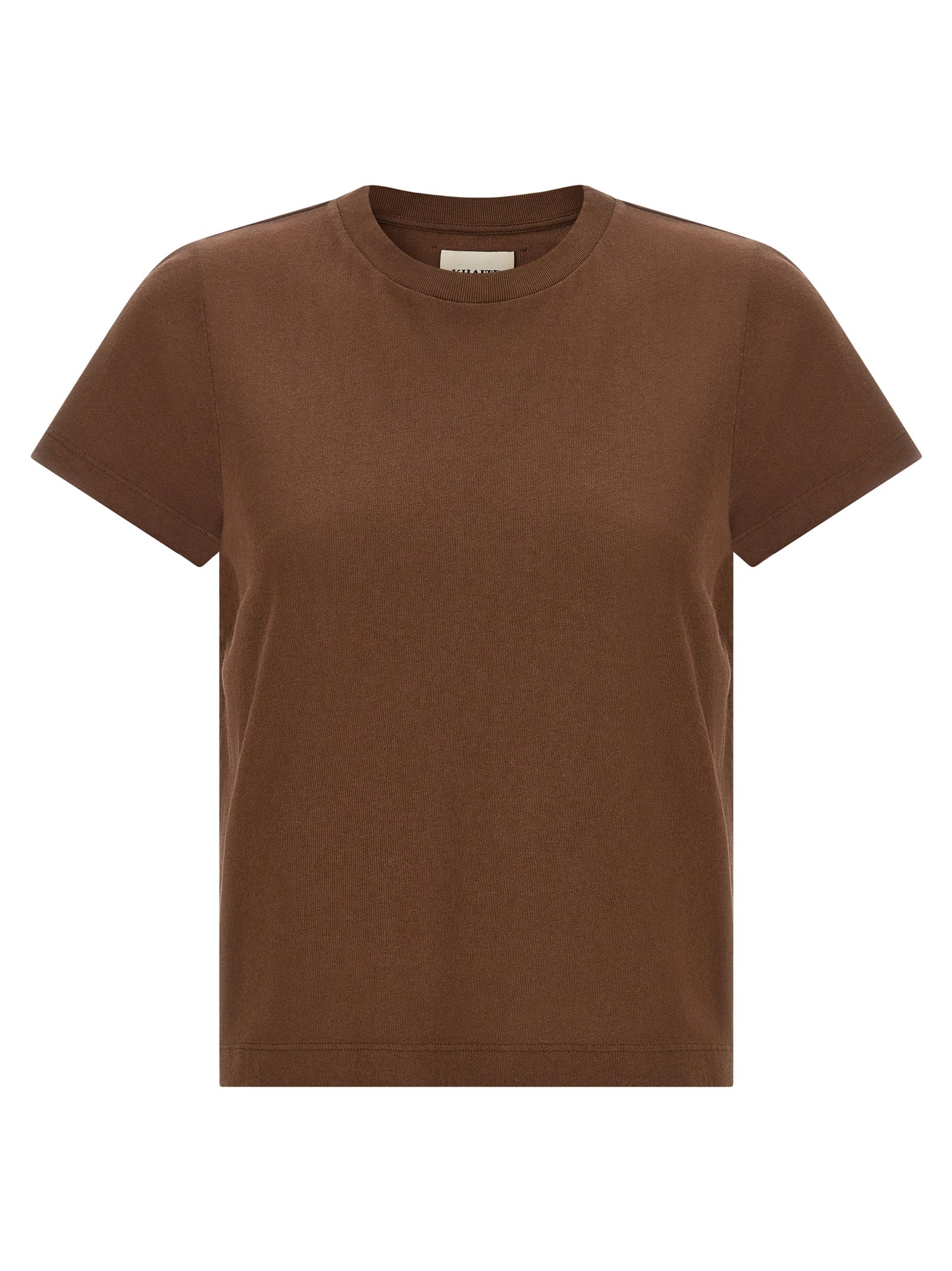 Khaite Brown Cotton T-Shirt