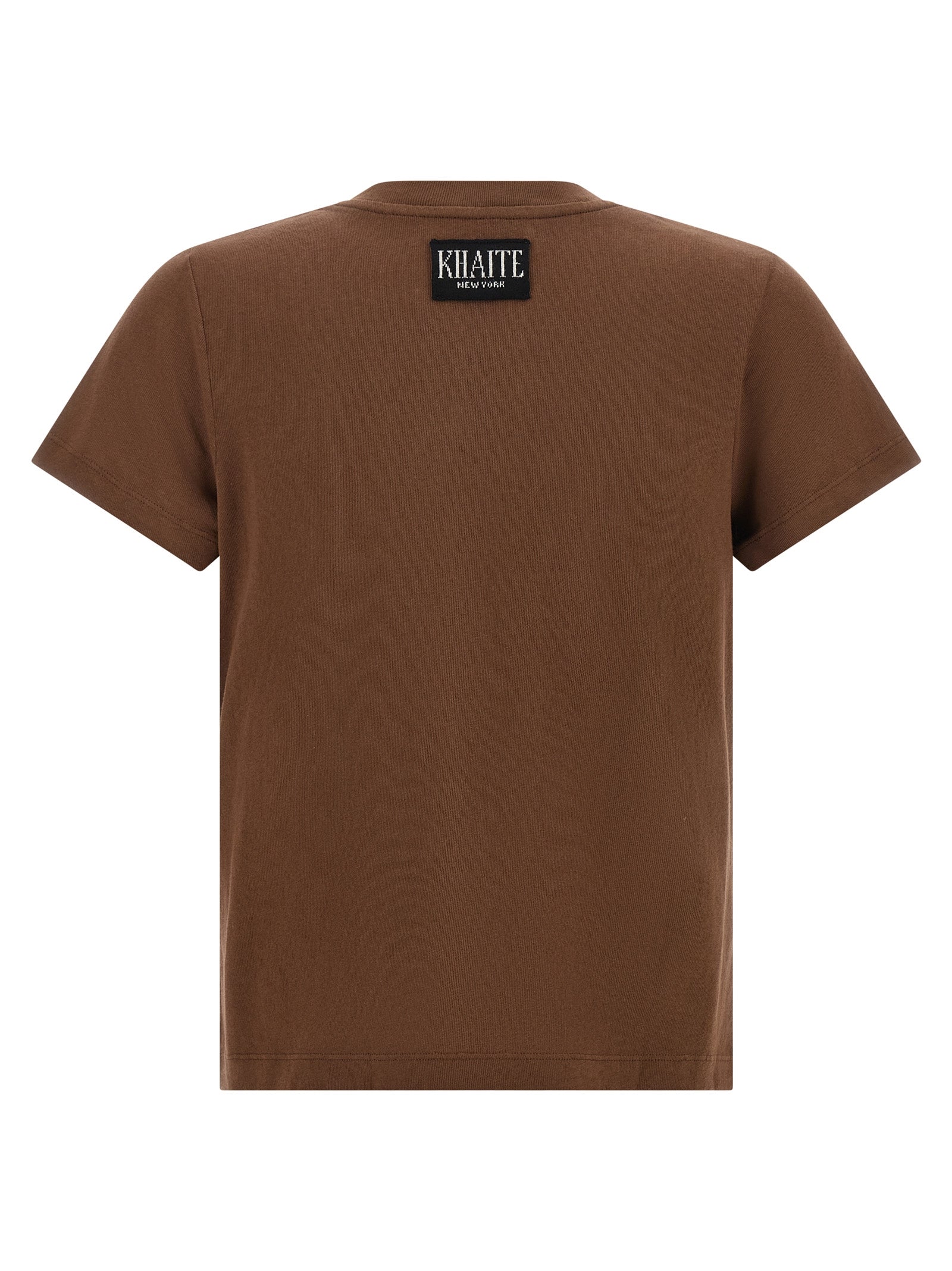 Khaite Brown Cotton T-Shirt