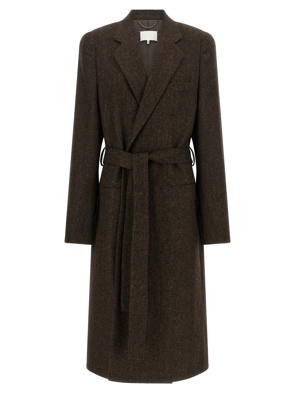 Maison Margiela Brown Wool Coat