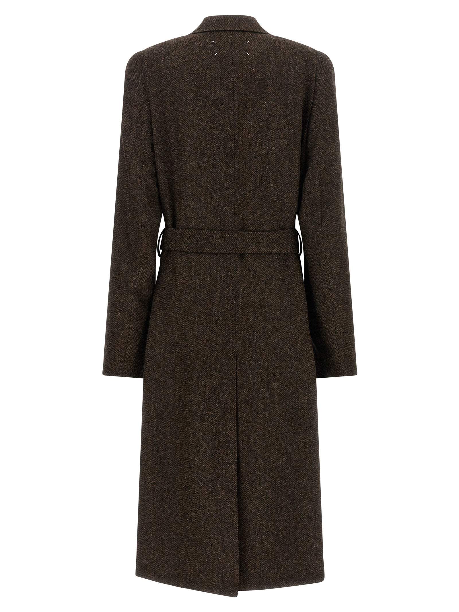Maison Margiela Brown Wool Coat