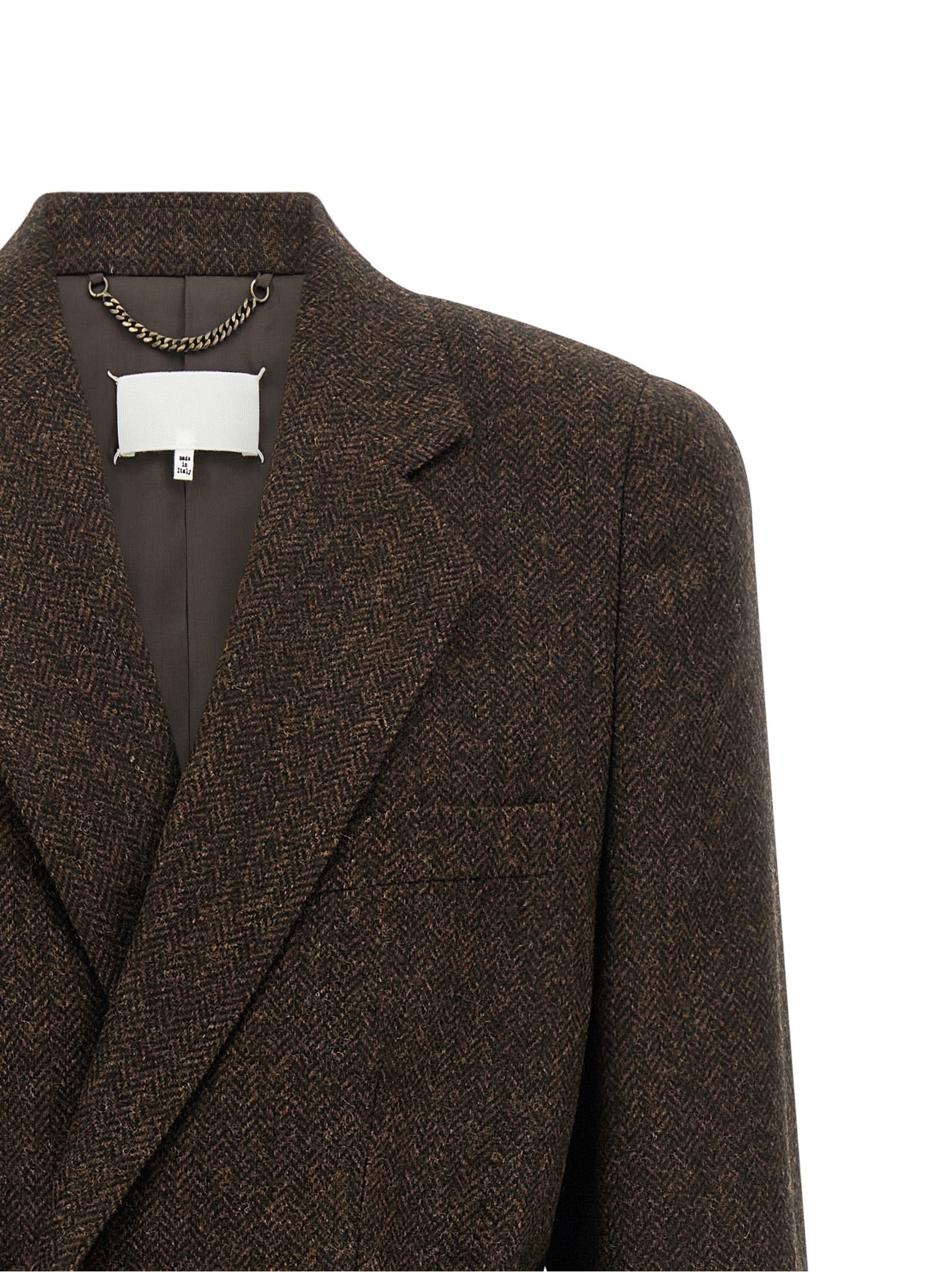 Maison Margiela Brown Wool Coat