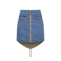 Philipp Plein Blue Cotton Women Skirt