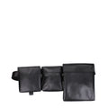 The Attico Black Leather Backpack