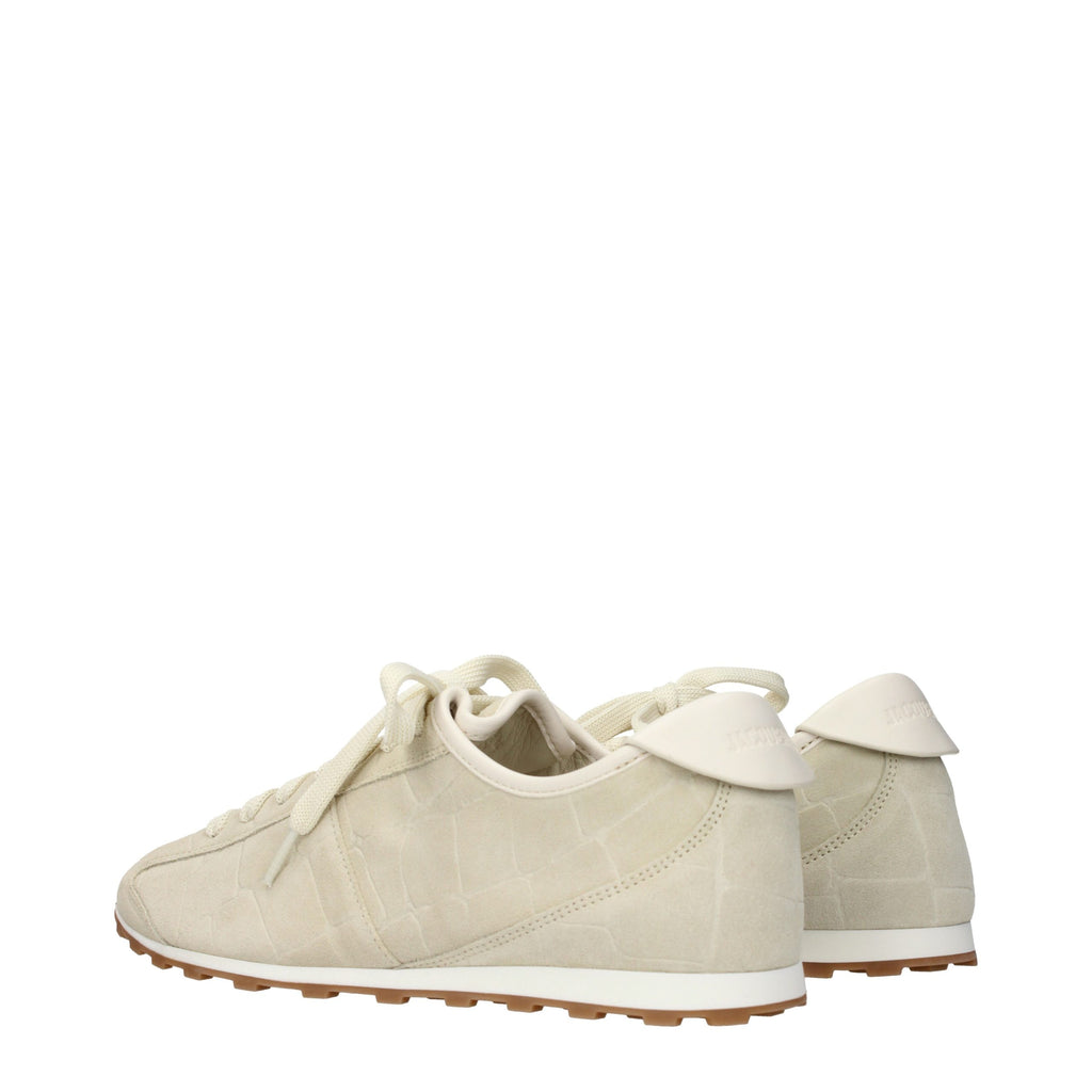 Jacquemus Beige Leather Sneakers