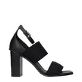 Max Mara Black Fabric Platform Sandals