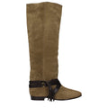 Isabel Marant Green Leather Over The Knee