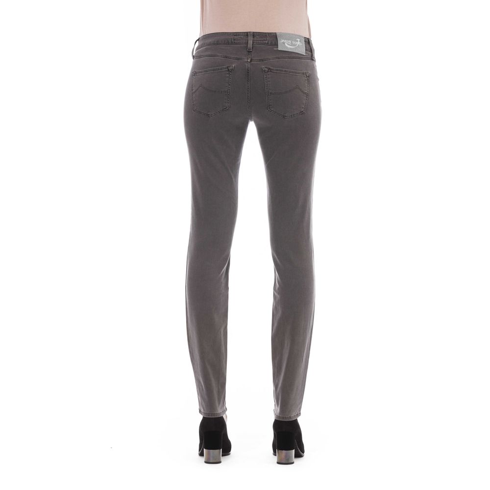 Jacob Cohen Graue Damenjeans aus Baumwolle