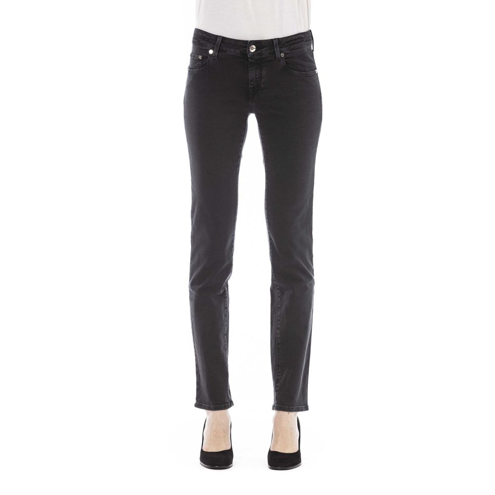 Jacob Cohen Schwarze Damenjeans aus Baumwolle