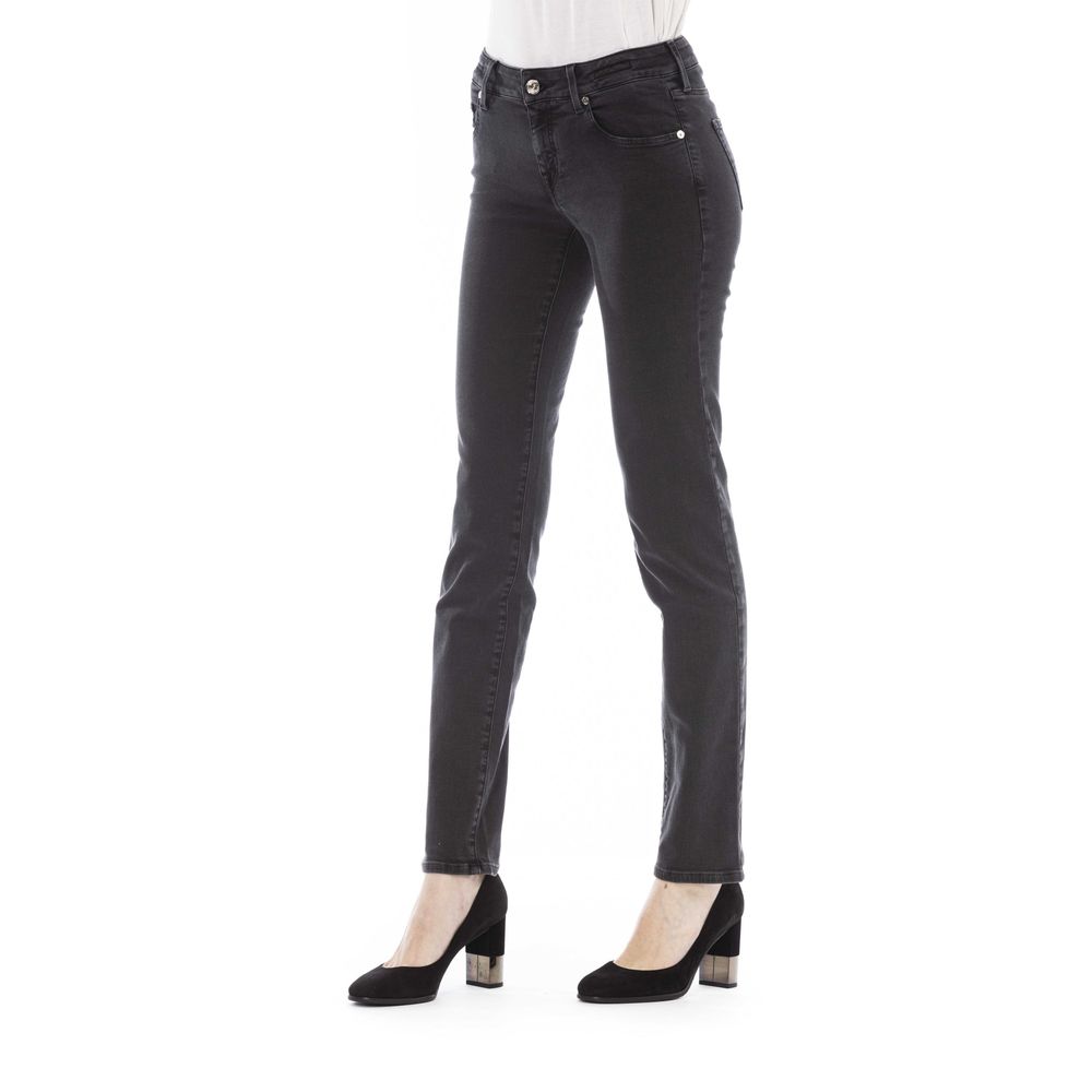 Jacob Cohen Schwarze Damenjeans aus Baumwolle
