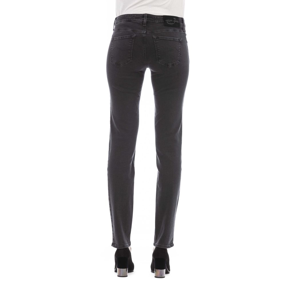 Jacob Cohen Schwarze Damenjeans aus Baumwolle