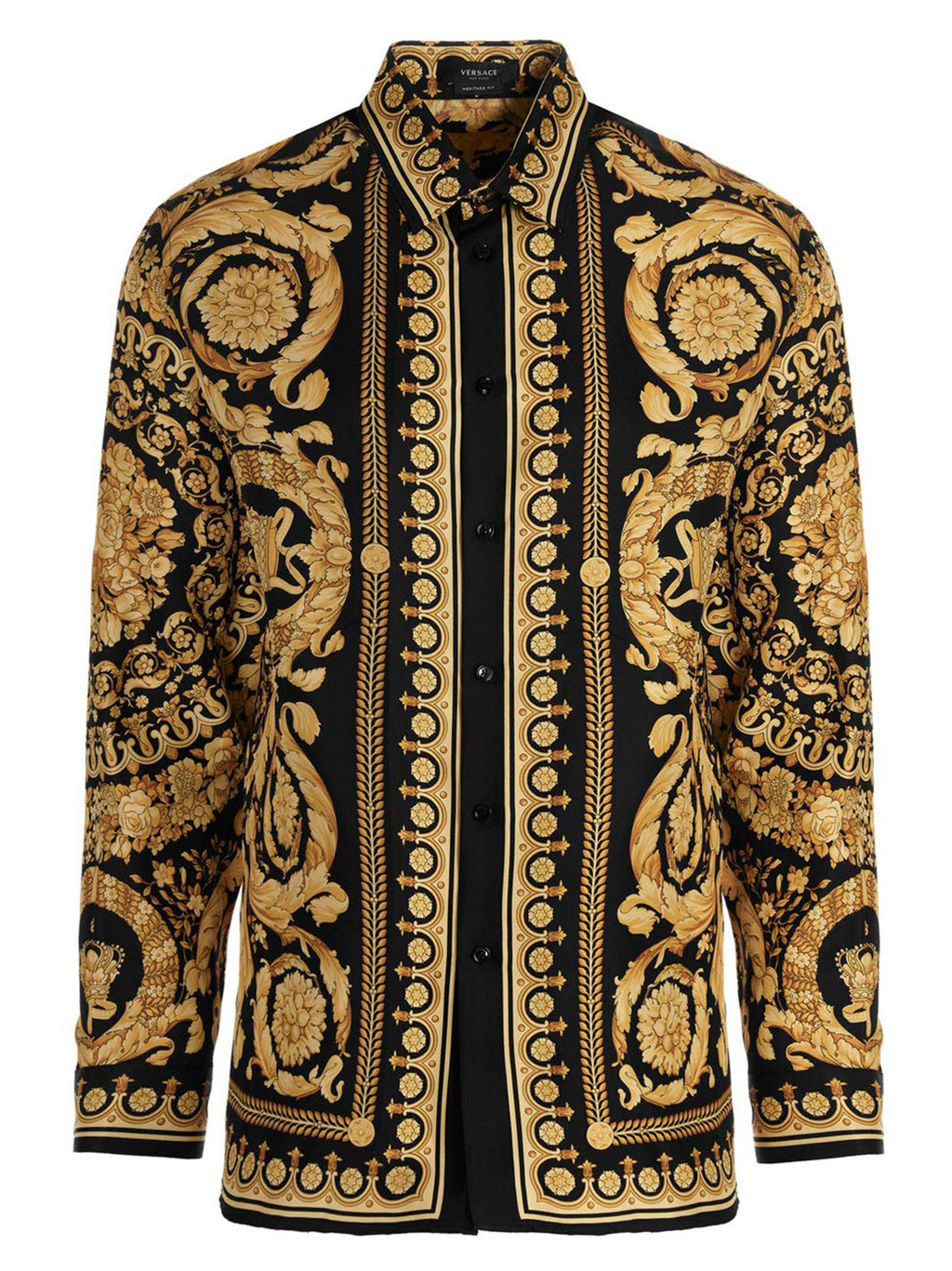 Versace Gold Silk Blouse