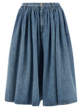 MM6 Maison Margiela Blue Cotton Bermuda Shorts