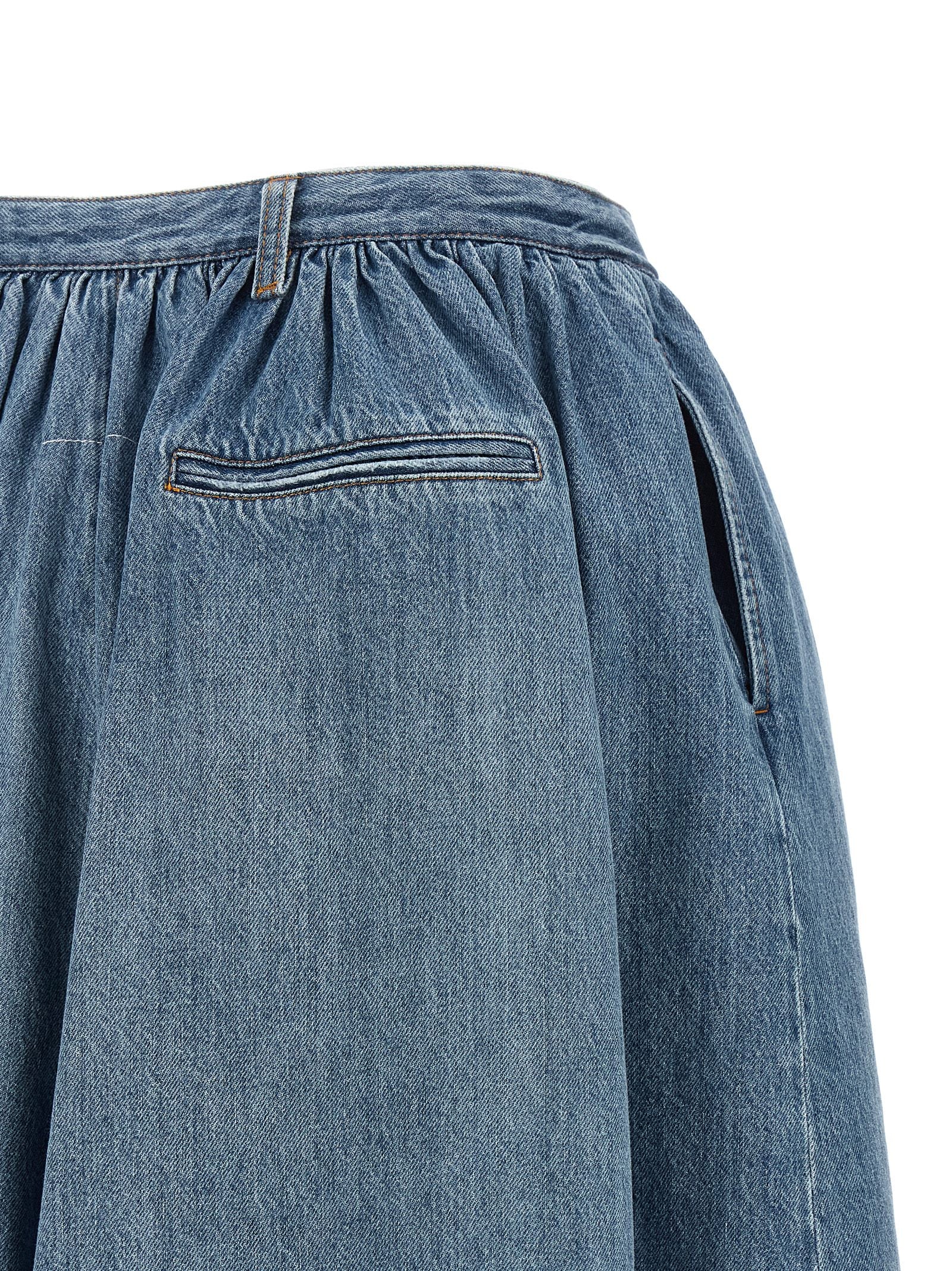 MM6 Maison Margiela Blue Cotton Bermuda Shorts