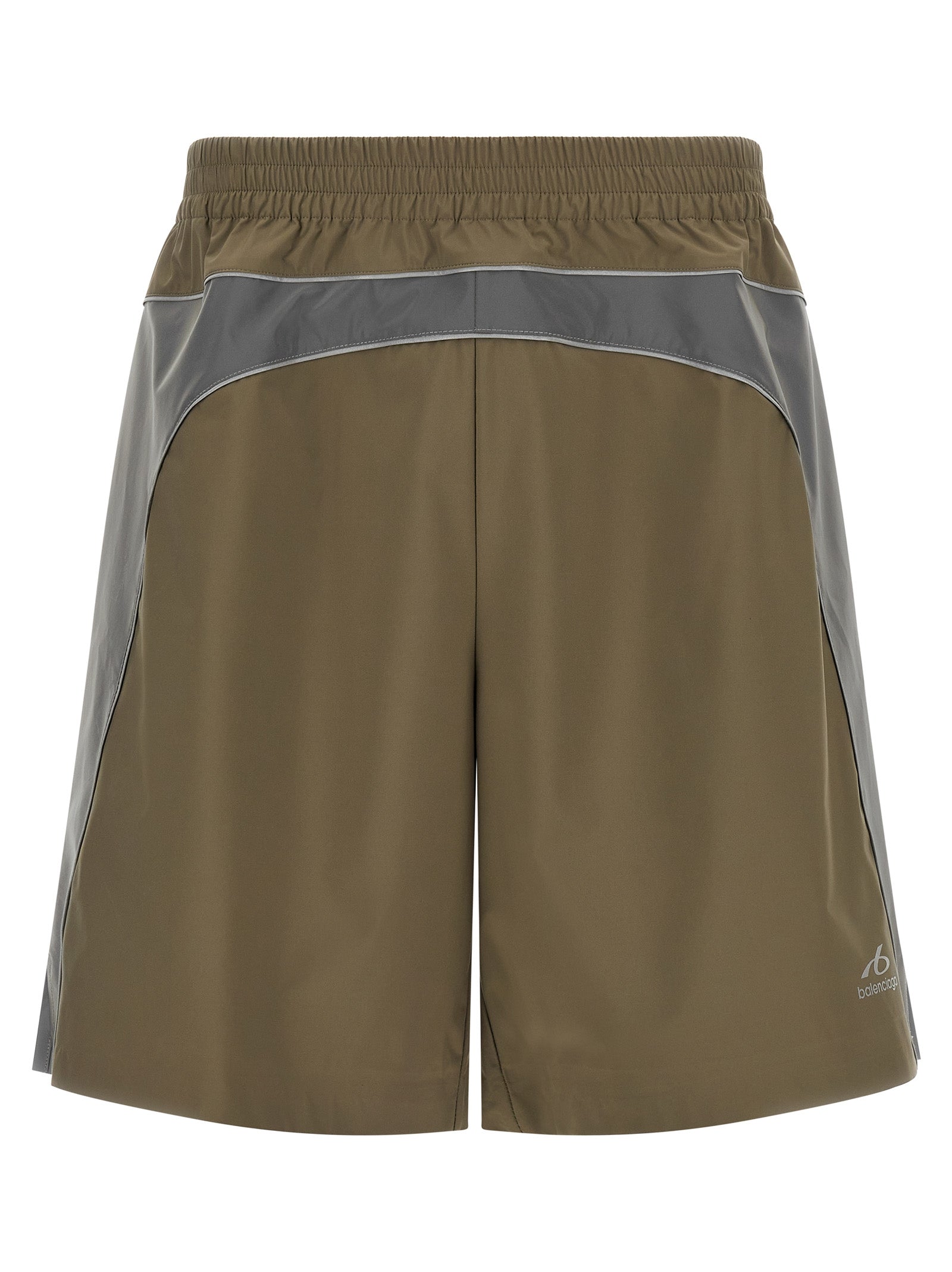 Balenciaga Gray Polyester Bermuda Shorts